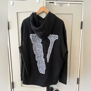Rare Vlone x Pop Smoke “The Woo” black hoodie size XL